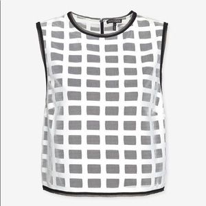 Intermix Color Block Lace Top